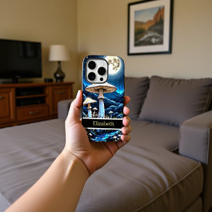 Coque iPhone 16 Pro Champignons de forêt mystique