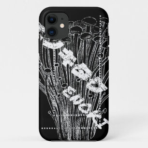Case-Mate iPhone Case Champignons Enoki blanc Lettres japonaises Fungus 