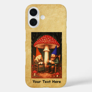 Coque Pour iPhone 16 Champignons et Gnomes d'Amanita