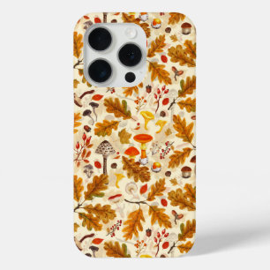 Coque Case-Mate iPhone Champignons forestiers et flore d'automne à la crè