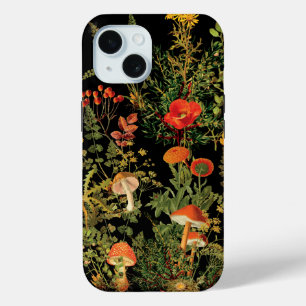 Coque Case-Mate iPhone Champignons forestiers Fleur sauvage vintages