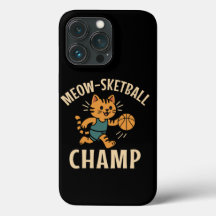 Champion de Basket Félin Drôle Sports