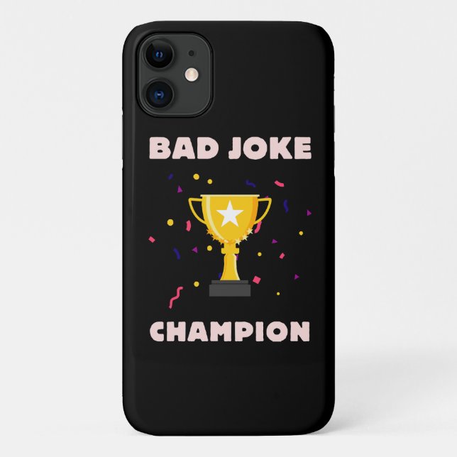 Coques Case-Mate iPhone Champion de mauvaise blague (Dos)