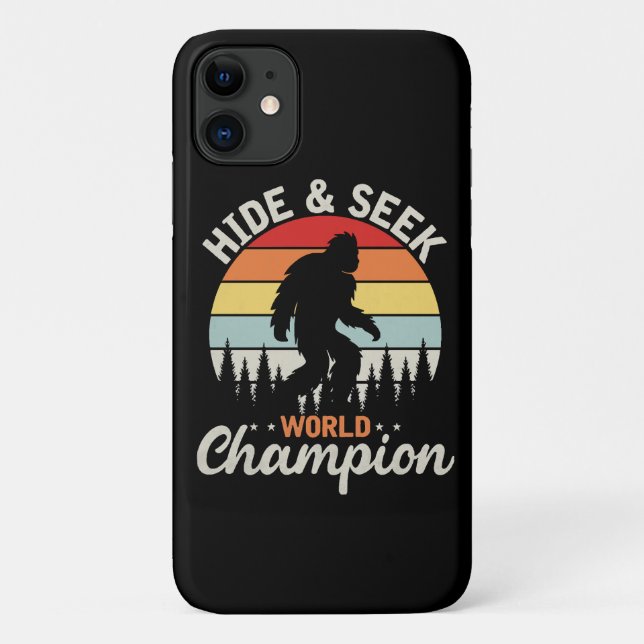 Coques Case-Mate iPhone Champion du Monde de Cache-Cache de Bigfoot (Dos)