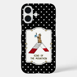 Coque Pour iPhone 16 Champion roi du chien de montagne agilité drôle