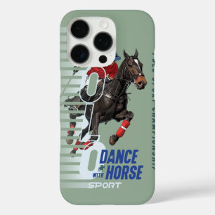 Coque iPhone 16 Pro Championnat de Polo Cavalier de Danse avec Cheval
