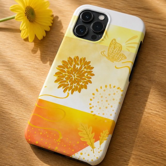 Coques Case-Mate iPhone Champs Abstraits d'Or (Créateur téléchargé)
