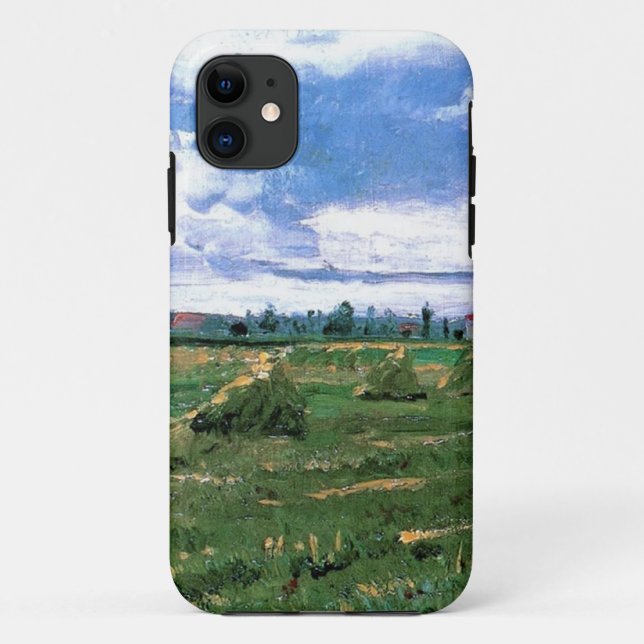 Coques Case-Mate iPhone Champs de blé avec des meules, Vincent van Gogh (Dos)