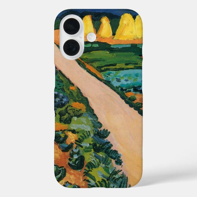 Coques Case-Mate iPhone Champs de légumes par August Macke, Beaux-Arts Vin (Verso)