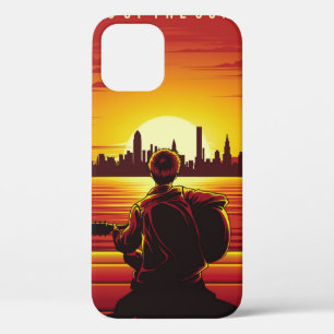 Case-Mate iPhone Case Chanson de l'illustration du coucher du soleil cou