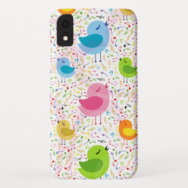 Coques Case-Mate iPhone Chant aux oiseaux mignons (Dos)
