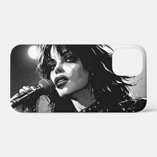 Case-Mate iPhone Case Chanteur Goth Punk de style BD noir et blanc des a