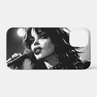 Case-Mate iPhone Case Chanteur Goth Punk de style BD noir et blanc des a