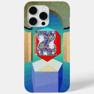 Coque iPhone 15 Pro Max CHAOS ET ORDER TEMPLE Surreal Fractal Art