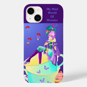 Coque Case-Mate iPhone Chapelier fou dans la tasse de thé wonderland art