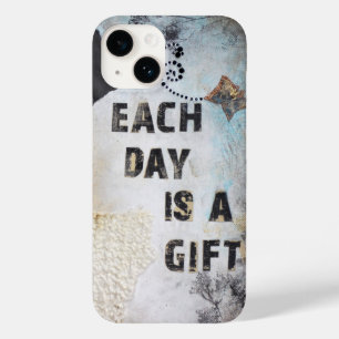 Coque Case-Mate iPhone Chaque Jour Est Un Cadeau Mélange Citation Média