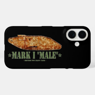 Coque Pour iPhone 16 Char lourd britannique Mark I Male de la Première