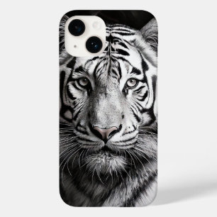 Coque Case-Mate iPhone Charbon blanc Tigre