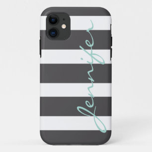 Coque Case-Mate Pour iPhone Charbon de bois rayé audacieux de l'affaire de