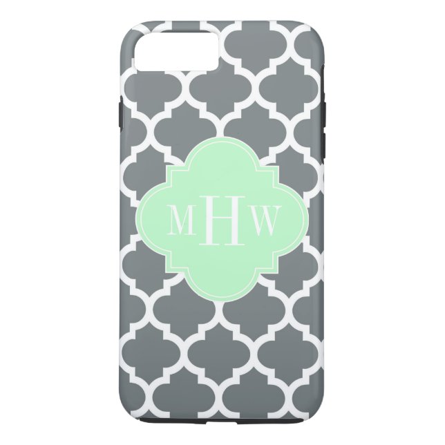 Coques Case-Mate iPhone Charbon gris blanc marocain #5 Nom de la monnaie M (Dos)
