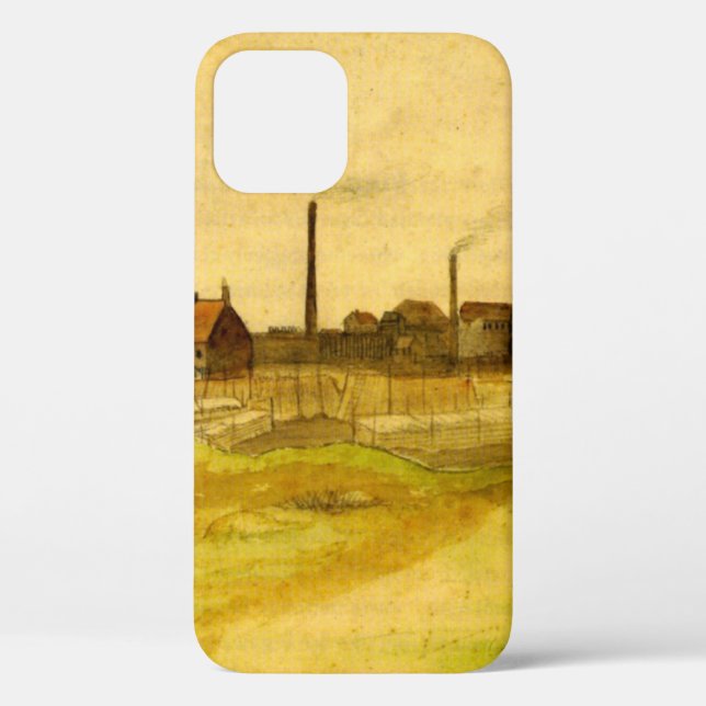 Coques Case-Mate iPhone Charbonnage dans le Borinage par Vincent van Gogh (Verso)