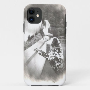 Coque Case-Mate iPhone Chariot de chien de Dalmation avec le cheval