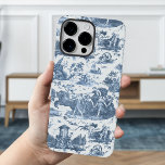 Coque Case-Mate iPhone Chariot français vintage de l'aube Toile de Jouy-B<br><div class="desc">Magnifiquement reconstruit vintage toile de jouy motif inspiré par la sculpture de Guido Reni Le Char de L'Aurore vers 1790 gravure sur cuivre sur textile. Ce motif complexe présente des scènes de dieux et de déesses grecques,  des temples,  des animaux exotiques,  des créatures marines mythiques et des paysages imaginaires.</div>