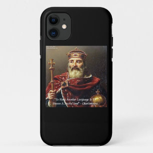 Coques Pour iPhone Charlemagne & Langues célèbres Citation
