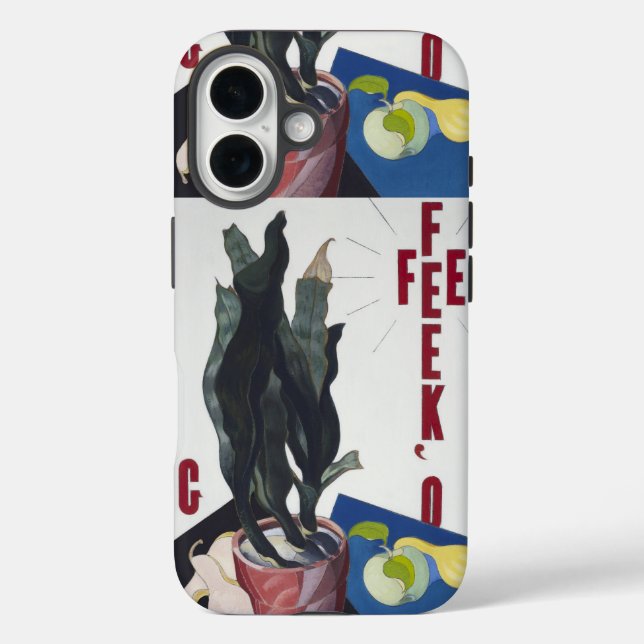 Coques Case-Mate iPhone Charles Demuth Portrait Affiche de Georgia O'Keeff (Verso)