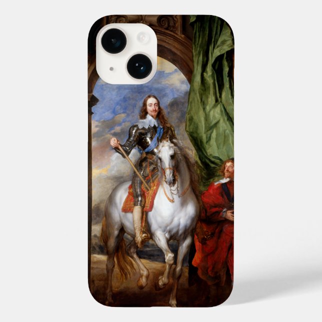 Coques Case-Mate iPhone Charles I à cheval par Van Dyck (Verso)
