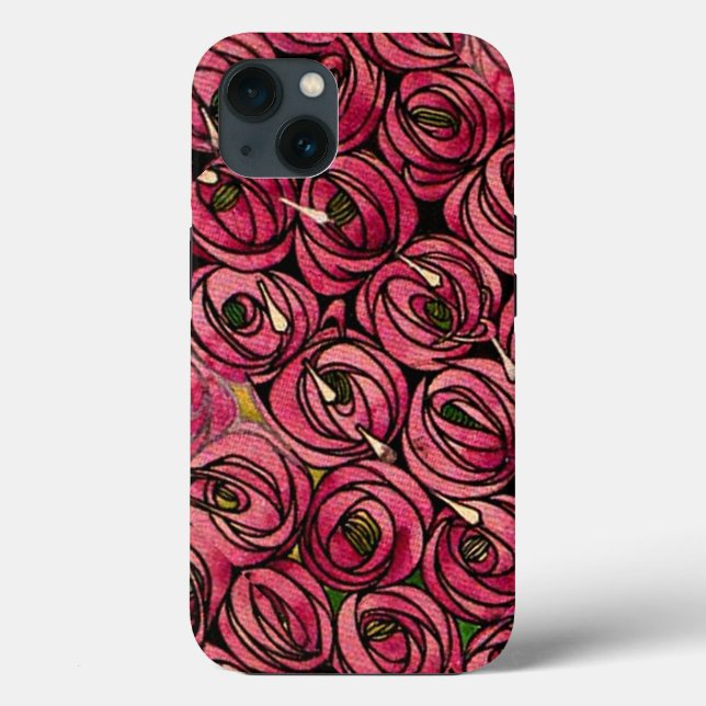 Coques Case-Mate iPhone Charles Mackintosh peinture, Roses, (Verso)