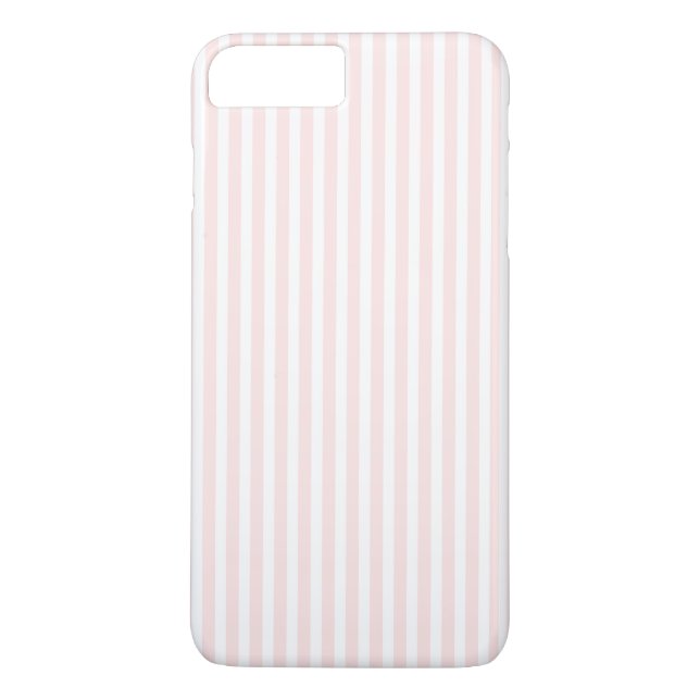 Coques Case-Mate iPhone Charlotte rose et blanc barre des roses pâles (Dos)
