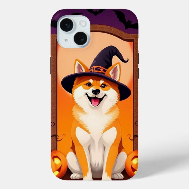 Coques Case-Mate iPhone Charmant chiot citrouille ambiance 🎃🐾 Halloween  (Verso)