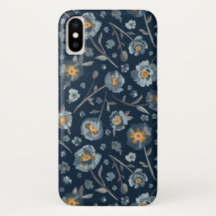 Case-Mate iPhone Case Charmant Poppies jaunes gris bleu floral Imprimé