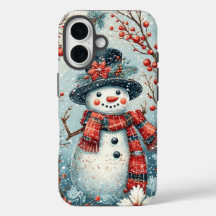 Coque Pour iPhone 16 Charmant Snowman
