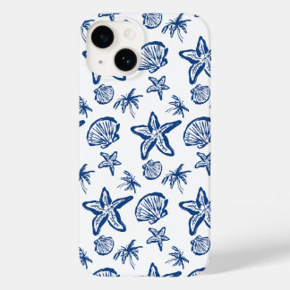Coque Case-Mate iPhone Charme côtier | Plage d'été Seashell & Starfish