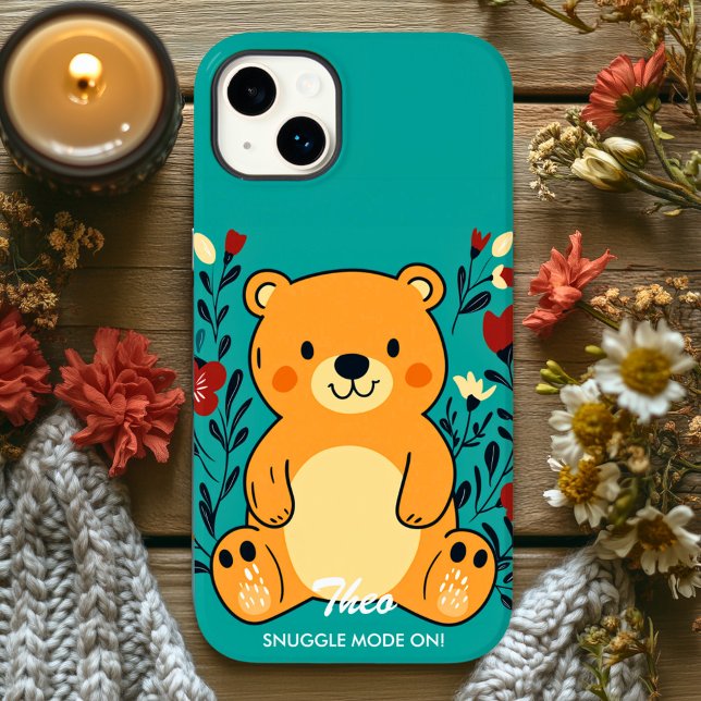 Coques Case-Mate iPhone Charme de l'ours adorable - Vibes douillettes et m (Créateur téléchargé)