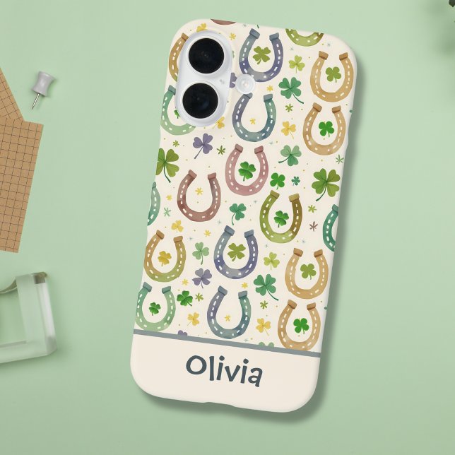 Coques Case-Mate iPhone Charme occidental chanceux –  Fer à cheval & Trèfl (Créateur téléchargé)