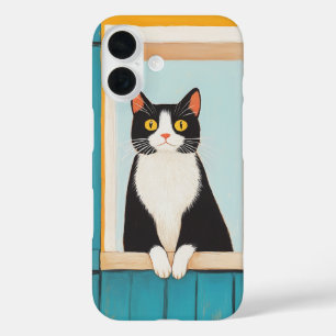 Coque Pour iPhone 16 Charming Chat in Window