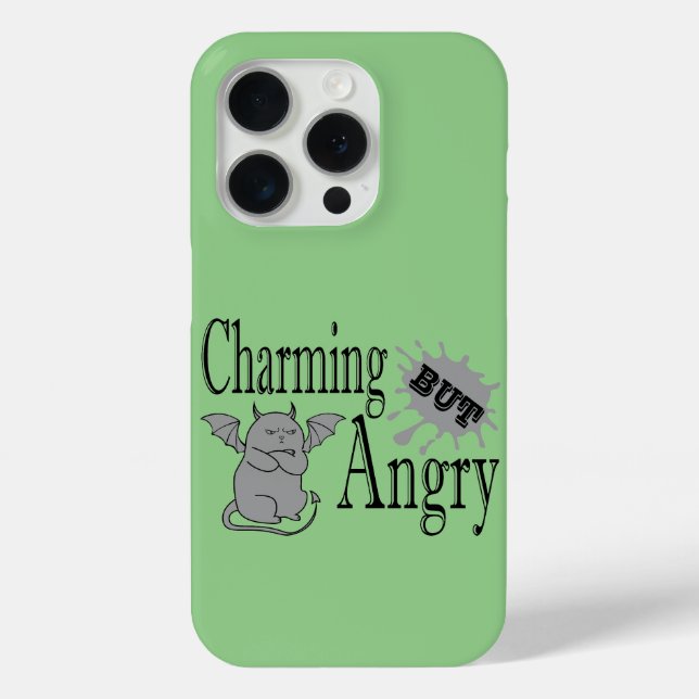 Coques Case-Mate iPhone Charming mais en colère petit chat diable drôle ci (Verso)