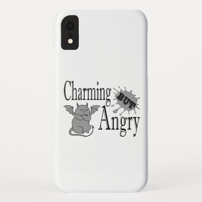 Coques Case-Mate iPhone Charming mais en colère petit chat diable drôle ci (Dos)