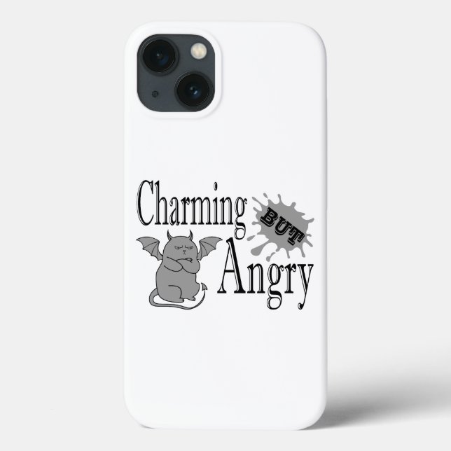 Coques Case-Mate iPhone Charming mais en colère petit chat diable drôle ci (Verso)