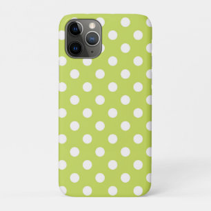Case-Mate iPhone Case Chartreuse Vert Citron & Points Blancs Point
