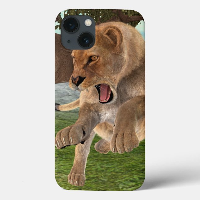 Coques Case-Mate iPhone Chasse à la lionne (Verso)