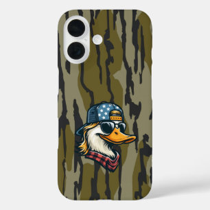 Coque Pour iPhone 16 Chasse au canard rouge vintage Bottomland Camo Duc