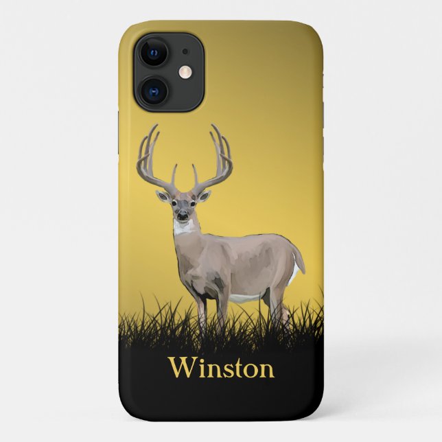 Coques Case-Mate iPhone Chasse au Cerf Grand Nom de Bois (Dos)