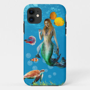 Case-Mate iPhone Case Chasse au trésor sous-marin Sirène Imaginaire bleu