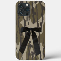 Chasse Fille Bottom Lands Camo Noir Ruban Nœud