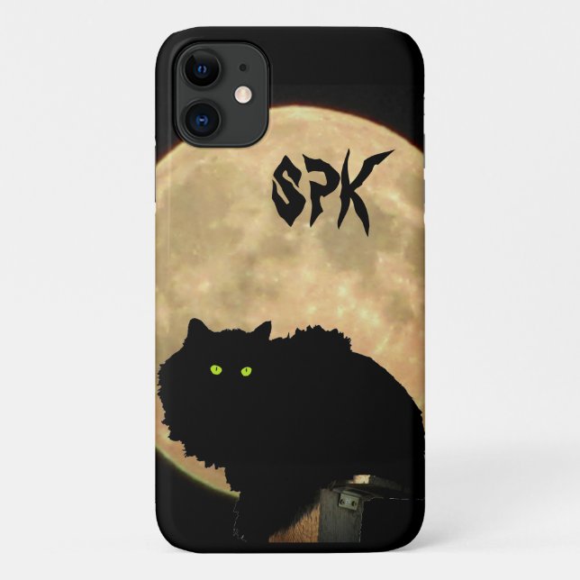 Coques Case-Mate iPhone Chasseur de lune Crouching Tomcat et Lune (Dos)