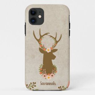 Case-Mate iPhone Case Chasseur féminin floral de cerf Buck